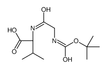 (S)-2-(2-((叔丁氧羰基)氨基)乙酰氨基)-3-甲基丁酸结构式
