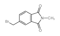 5-(bromomethyl)-2-methyl-isoindole-1,3-dione结构式