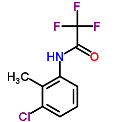 N-(3-Chloro-2-methylphenyl)-2,2,2-trifluoroacetamide Structure