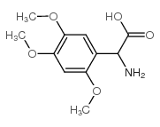 氨基-(2,4,5-三甲氧基-苯基)-乙酸结构式