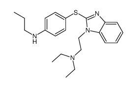 4-[1-[2-(diethylamino)ethyl]benzimidazol-2-yl]sulfanyl-N-propylaniline Structure
