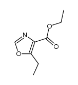5-乙基-1,3-噁唑-4-羧酸乙酯结构式