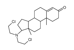 17β-[Bis(2-chloroethyl)amino]androst-4-en-3-one结构式