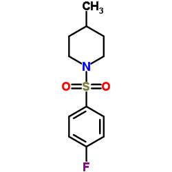 1-((4-fluorophenyl)sulfonyl)-4-Methylpiperidine Structure