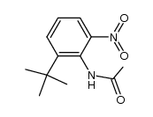 acetic acid-(2-tert-butyl-6-nitro-anilide)结构式