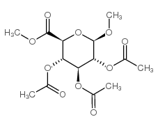 甲基 2,3,4-三-O-乙酰基-β-D-葡萄糖醛酸甲酯结构式