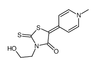 3-(2-羟乙基)-5-[1-甲基-4(1H)-亚吡啶基]绕丹宁结构式