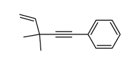 3,3-dimethyl-5-phenylpent-1-en-4-yne结构式