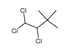 1,1,2-trichloro-3,3-dimethylbutane结构式