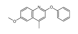 6-methoxy-4-methyl-2-phenoxyquinoline结构式