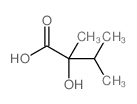 2-Hydroxy-2,3-dimethylbutanoic acid Structure