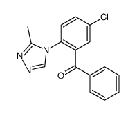[5-chloro-2-(3-methyl-1,2,4-triazol-4-yl)phenyl]-phenylmethanone结构式