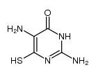 2,5-diamino-6-mercapto-4(3H)-pyrimidinone Structure