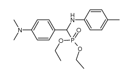diethyl (4-(dimethylamino)phenyl)(p-tolylamino)methylphosphonate结构式