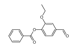 2-ethoxy-4-formylphenyl benzoate Structure