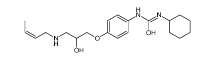 1-[4-[3-[[(E)-but-2-enyl]amino]-2-hydroxypropoxy]phenyl]-3-cyclohexylurea结构式