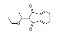 2-(1-ethoxyethylidene)indene-1,3-dione Structure