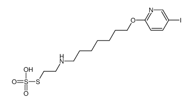 5-iodo-2-[7-(2-sulfosulfanylethylamino)heptoxy]pyridine结构式