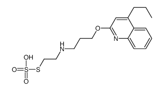 4-propyl-2-[3-(2-sulfosulfanylethylamino)propoxy]quinoline Structure