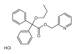 pyridin-2-ylmethyl 2,2-diphenyl-2-propoxyacetate,hydrochloride Structure