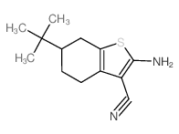 2-amino-6-tert-butyl-4,5,6,7-tetrahydro-1-benzothiophene-3-carbonitrile Structure