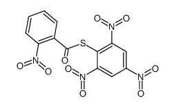 2,4,6-trinitrophenyl ester of 2-nitrobenzenecarbothioic acid结构式