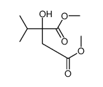 dimethyl 2-hydroxy-2-propan-2-ylbutanedioate Structure