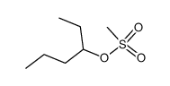3-hexylmethane sulphonate Structure
