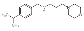 (4-异丙基苄基)-(3-吗啉-4-丙基)-胺结构式