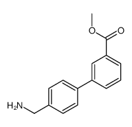 4-氨基甲基-联苯-3-羧酸甲酯盐酸盐结构式