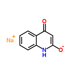 2,4-二羟基喹啉一钠盐水合物结构式