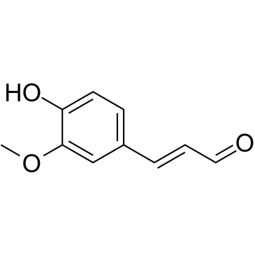 4-羟基-3-甲氧基肉桂醛结构式