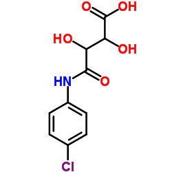(2S,3S)-4-((4-Chlorophenyl)amino)-2,3-dihydroxy-4-oxobutanoic acid Structure