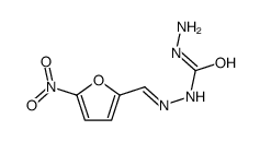 1-amino-3-[(5-nitrofuran-2-yl)methylideneamino]urea Structure
