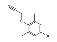2-(4-溴-2,6-二甲基苯氧基)乙腈结构式