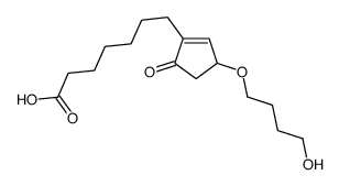 7-[3-(4-hydroxybutoxy)-5-oxocyclopenten-1-yl]heptanoic acid结构式