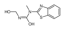 1-(1,3-benzothiazol-2-yl)-3-(hydroxymethyl)-1-methylurea结构式