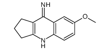 2,3-二氢-7-甲氧基-1H-环戊并[b]喹啉-9-胺结构式