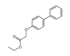 ethyl 2-(4-phenylphenoxy)acetate结构式