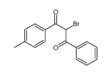 2-bromo-1-(4-methylphenyl)-3-phenylpropane-1,3-dione结构式