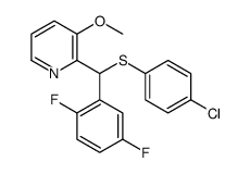 2-[(4-chlorophenyl)sulfanyl-(2,5-difluorophenyl)methyl]-3-methoxypyridine Structure