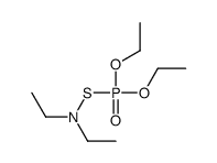 N-diethoxyphosphorylsulfanyl-N-ethylethanamine结构式