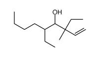 3,5-diethyl-3-methylnon-1-en-4-ol结构式