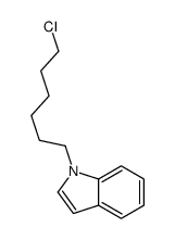 1-(6-chlorohexyl)indole结构式