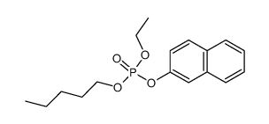 Phosphoric acid ethyl ester naphthalen-2-yl ester pentyl ester结构式