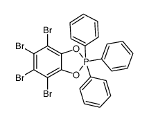 4,5,6,7-Tetrabromo-2,2,2-triphenyl-1,3-dioxa-2λ5-phospha-indan Structure