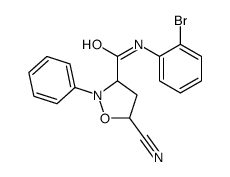 N-(2-bromophenyl)-5-cyano-2-phenyl-1,2-oxazolidine-3-carboxamide Structure