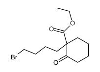 ethyl 1-(4-bromobutyl)-2-oxocyclohexane-1-carboxylate结构式