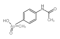 (4-acetamidophenyl)-methyl-arsinic acid结构式