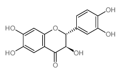 2-(3,4-Dihydroxyphenyl)-3,6,7-trihydroxy-2,3-dihydro-4H-chromen-4-one Structure